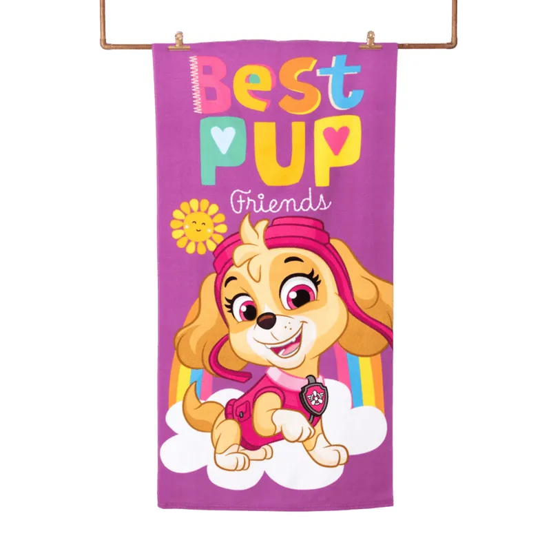 Toalla de playa con bolso paw patrol conteo 1 Toallas de Playa con Bolso Paw Patrol Conteo - Imagen 1