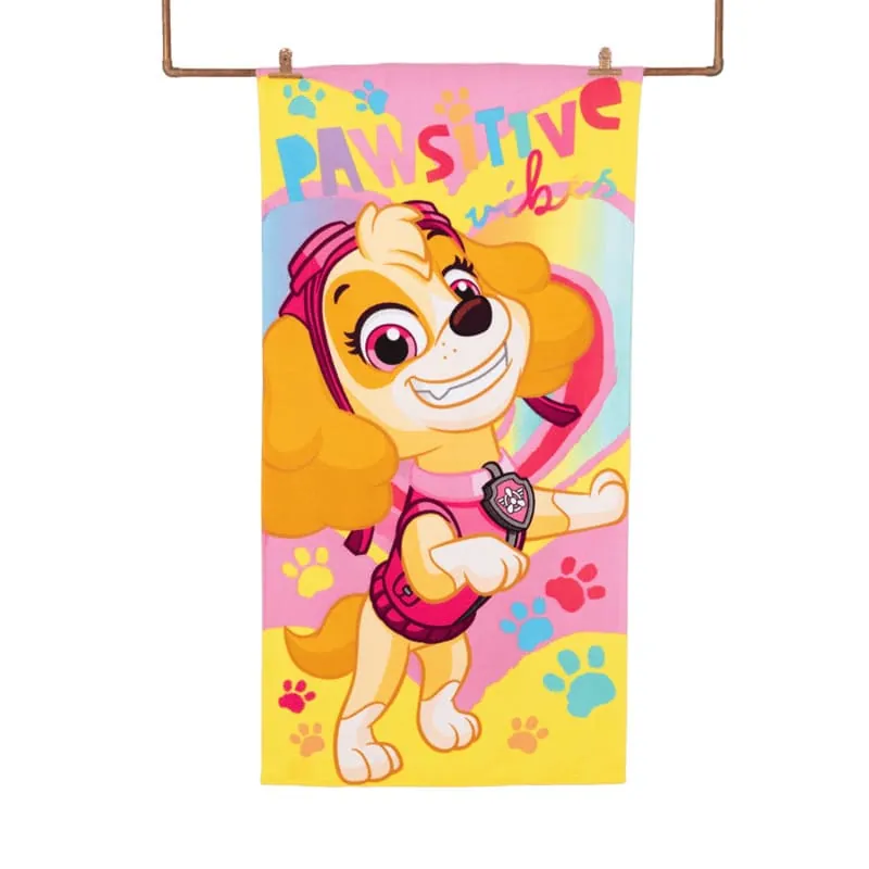 Toalla de playa con bolso paw patrol puppals 1 Toallas de Playa con Bolso Paw Patrol Puppals - Imagen 1