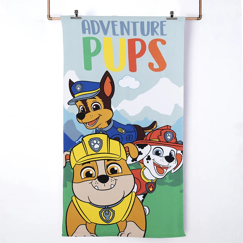Toalla de playa con bolso paw patrol adventure 1 Toallas de Playa con Bolso Paw Patrol Adventure - Imagen 1