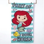 Toallas de Playa con Bolso Princesas Ariel