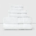 Set de 6 Toallas Cannon Home – 100% Algodón / Blanco Liso - Imagen 2