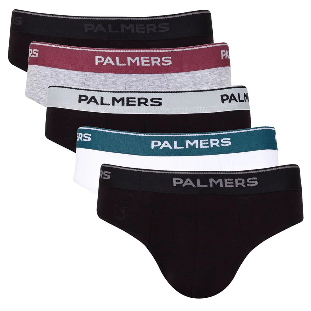 slips hombre palmers PACK X5 CALZONCILLOS HOMBRE PALMERS TALLA S COLORES SURTIDOS - Imagen 1