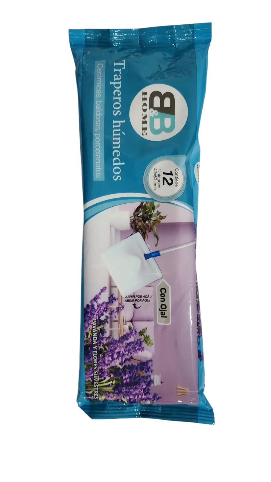 traperos humedos 2 Traperos Húmedos B&B Home 12 Unidades – Aroma Lavanda Flores Silvestres - Imagen 1