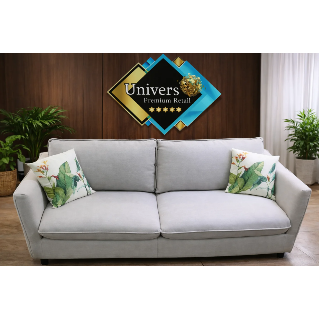 sillon-3-piezas Sillón 2 Cuerpos Tapizado Beige Claro – Diseño Moderno Tamaño Mediano - Imagen 1