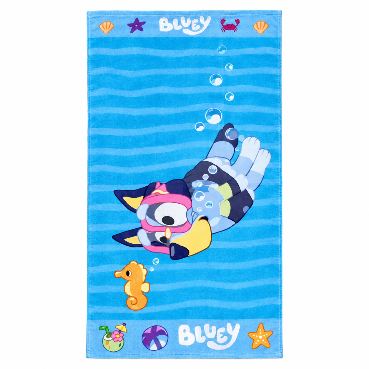 toalla bluey Toalla de Playa Bluey Microfibra 68 x 137 cm - Mashini® - Imagen 1