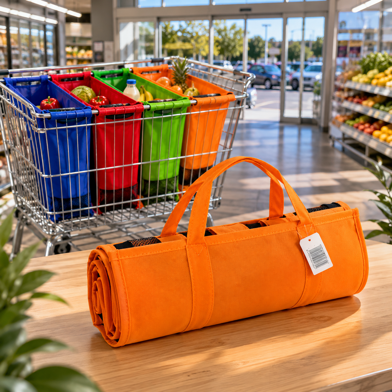 Bolsas supermercado para web Bolsas Reutilizables pack 4 - Imagen 1