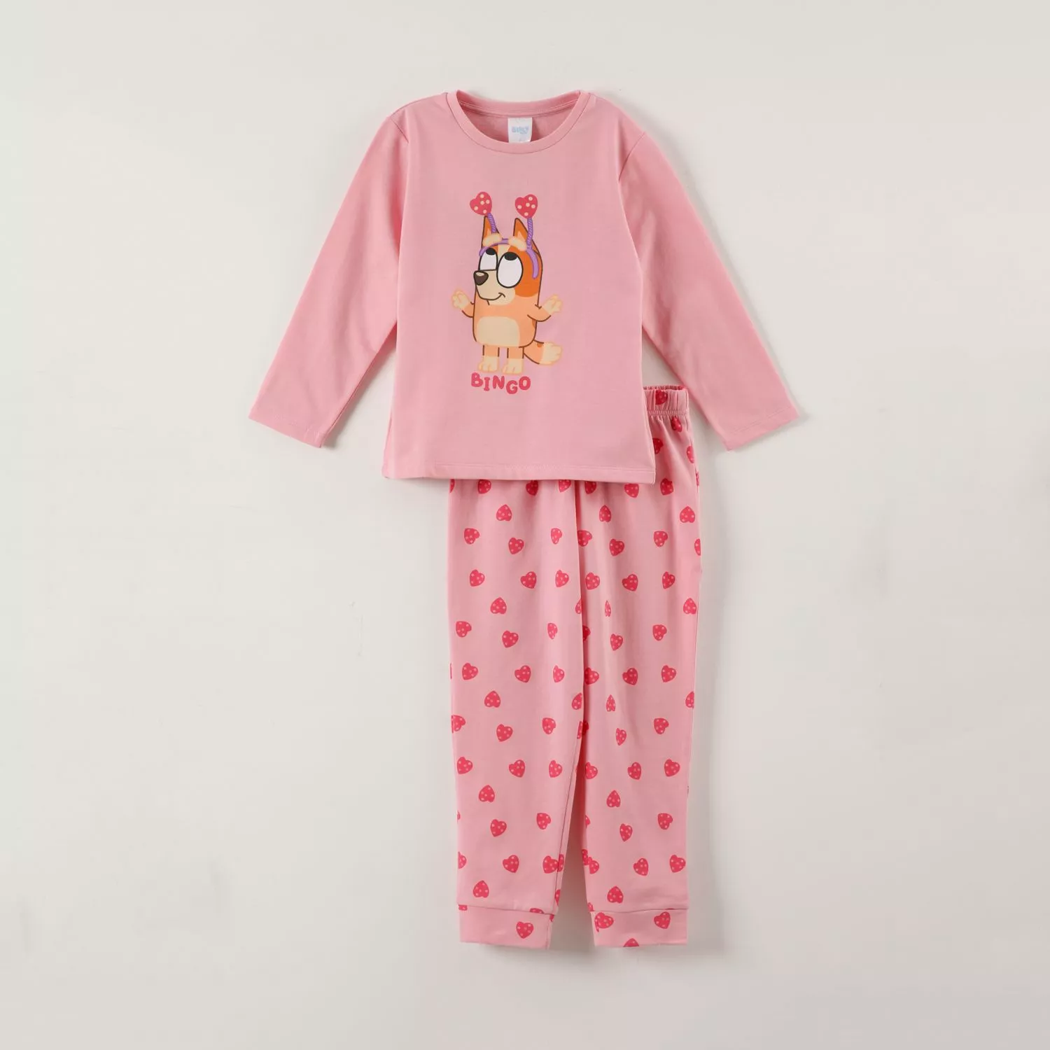 BLUEY ROSA Pijama Buzo Niña Bingo Rosado Bluey® - Imagen 1