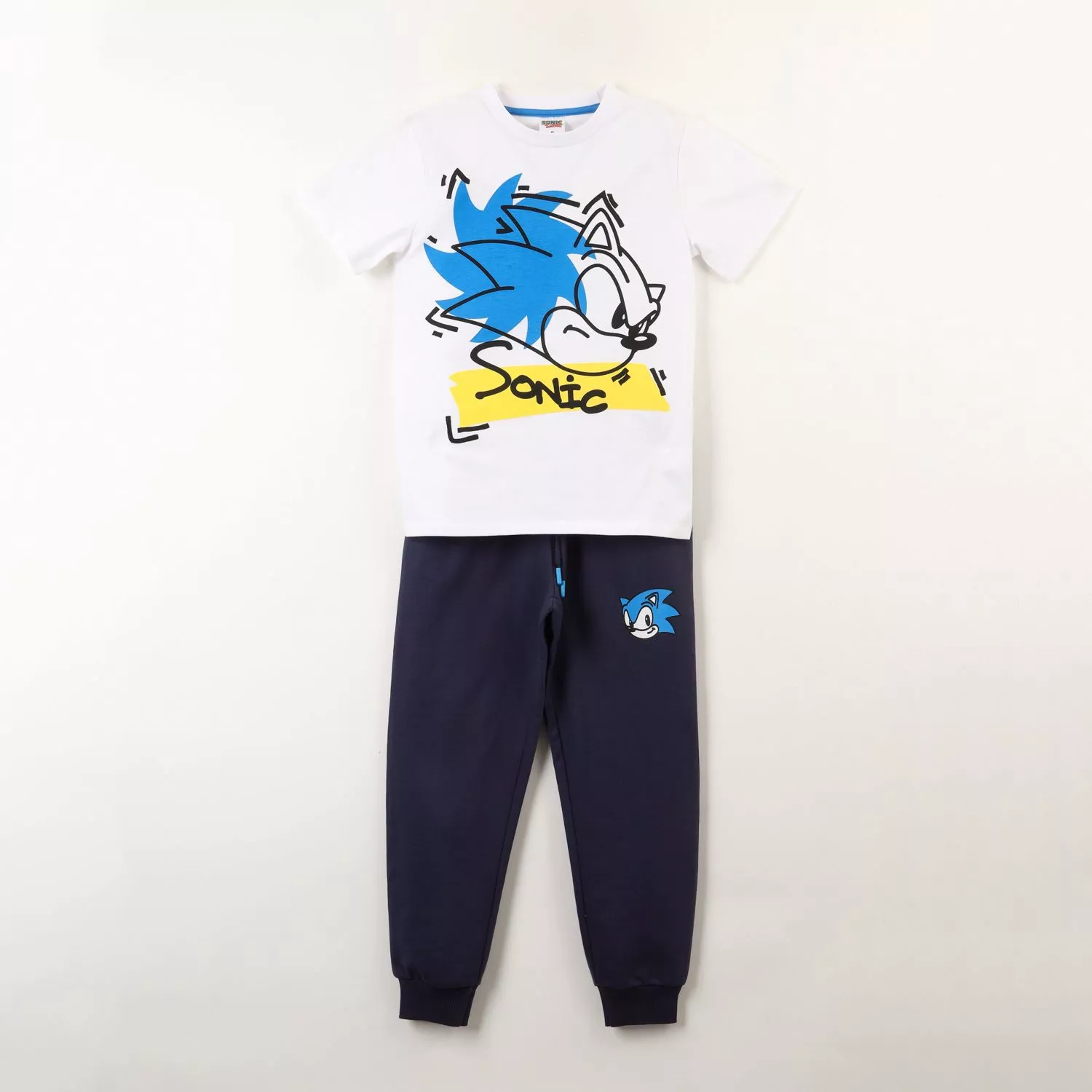 CONJUNTO NIÑO SONIC CARA Conjunto Niño Blanco- Cara Sonic® - Imagen 1