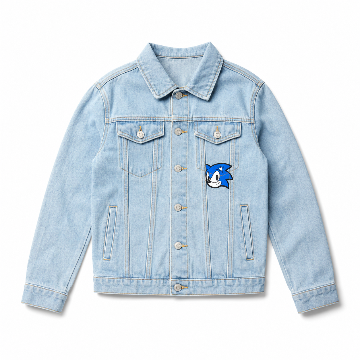 ChatGPT Image 4 jun 2026, 05_40_08 p.m. Chaqueta de Mezclilla Infantil - Sonic - Imagen 1