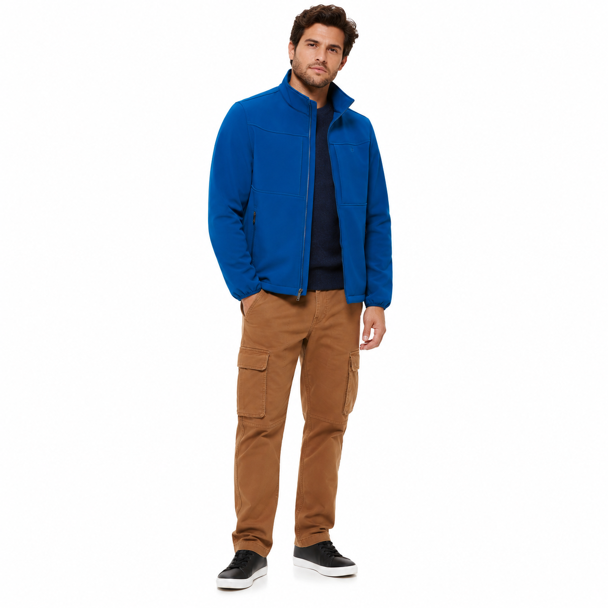 dockers softshell azul 3 Chaqueta Softshell Hombre Talla L - Dockers® - Imagen 1