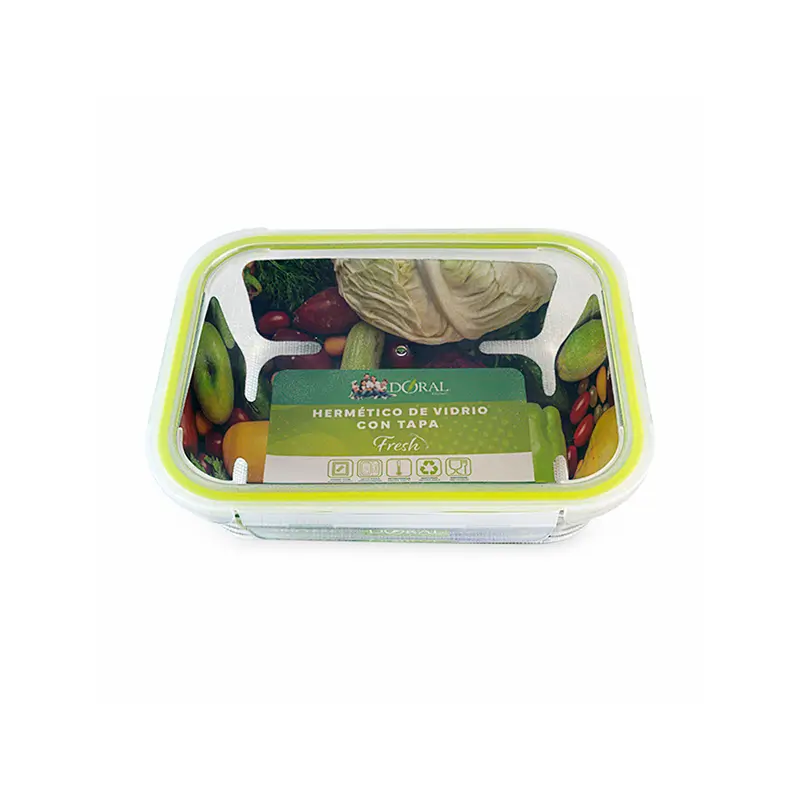 Doral-Hermetico-370ml Contenedor Hermético de Vidrio Fresh 370ml- DORAL - Imagen 1