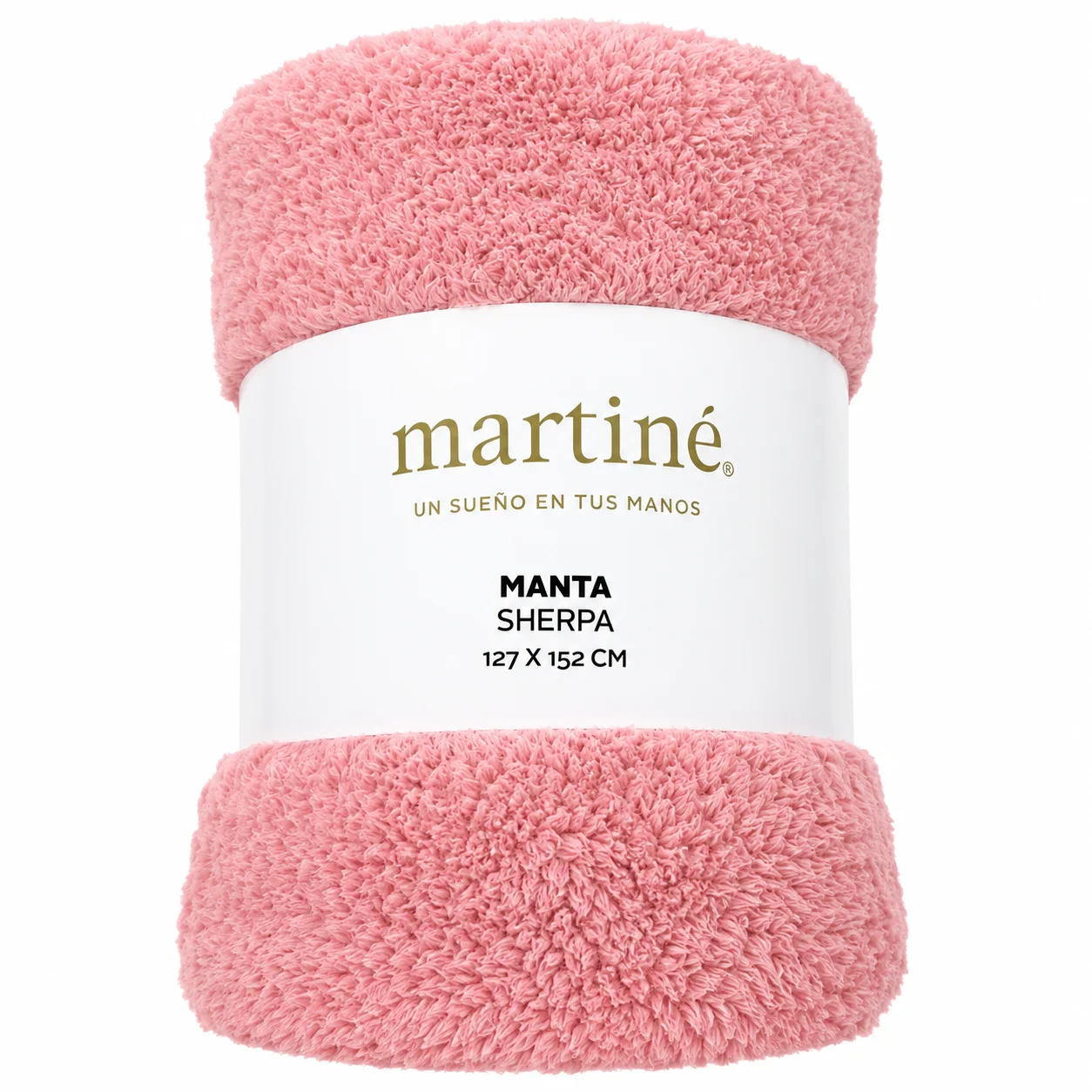 Sherpa Rosada MANTA POLAR SHERPA 300gr PELUCHE - MARTINÉ - Imagen 1
