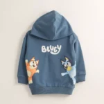 POLERON CERRADO CON GORRO NIÑO AZUL BINGO Y BLUEY®