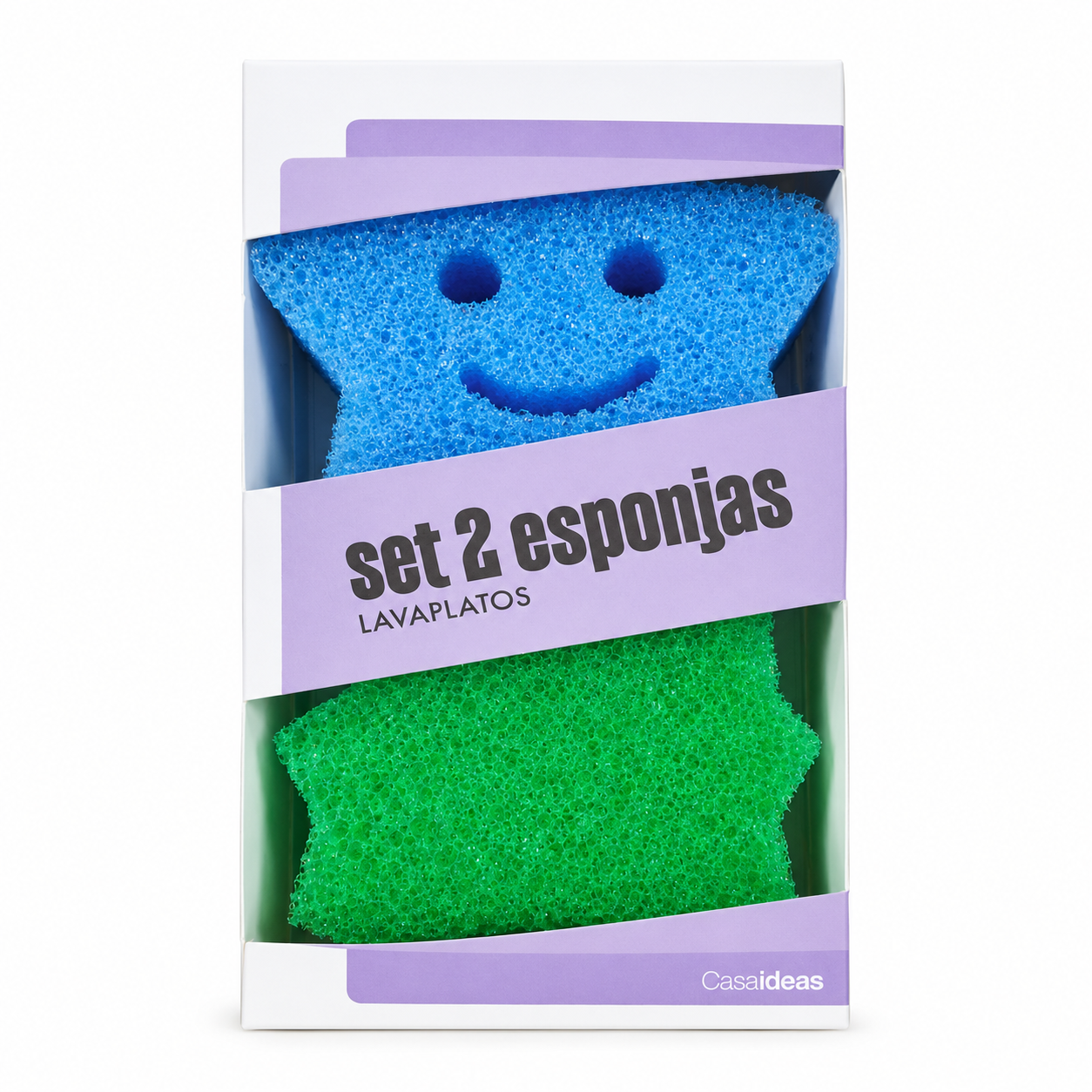 set-esponjas SET DE 2 ESPONJAS CON FORMA - CASAIDEAS - Imagen 1