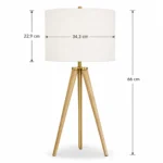 Lámpara de Mesa Drakewood 26 Pulgadas – Hampton Bay - Imagen 3