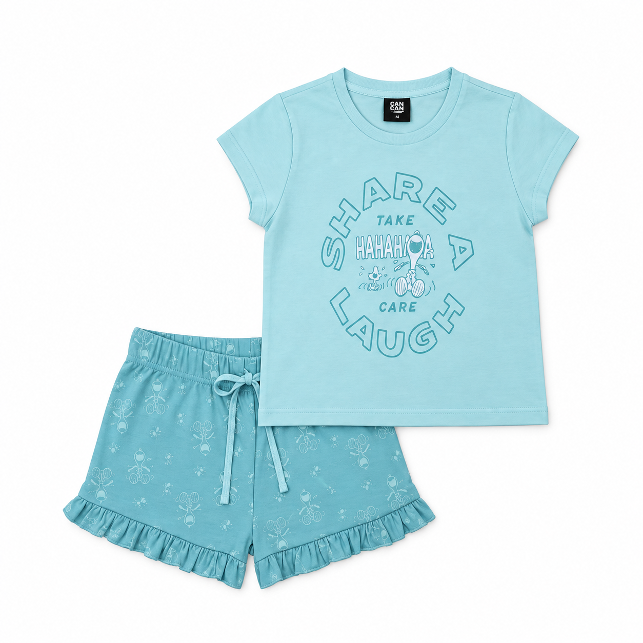 pijama snoopy Pijama Corto Algodón Verde Niña - Snoopy® - Imagen 1
